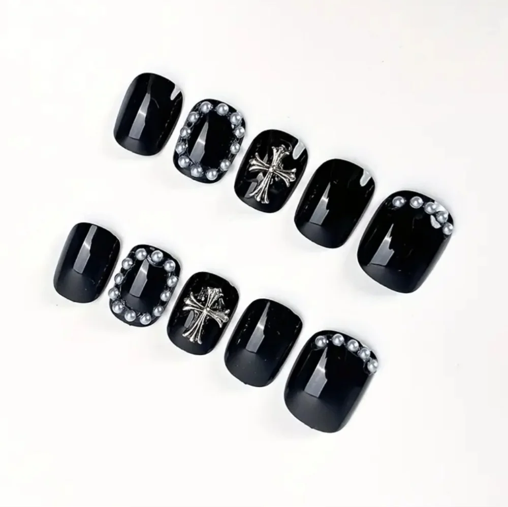 3D Cross Press On Nails - Picture 3 of 9